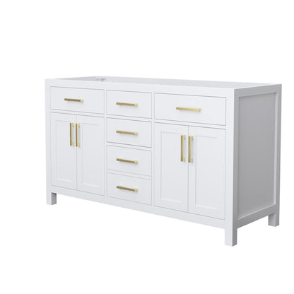 Beckett Double Bathroom Vanity - 59W x 34.25H x 21.5D