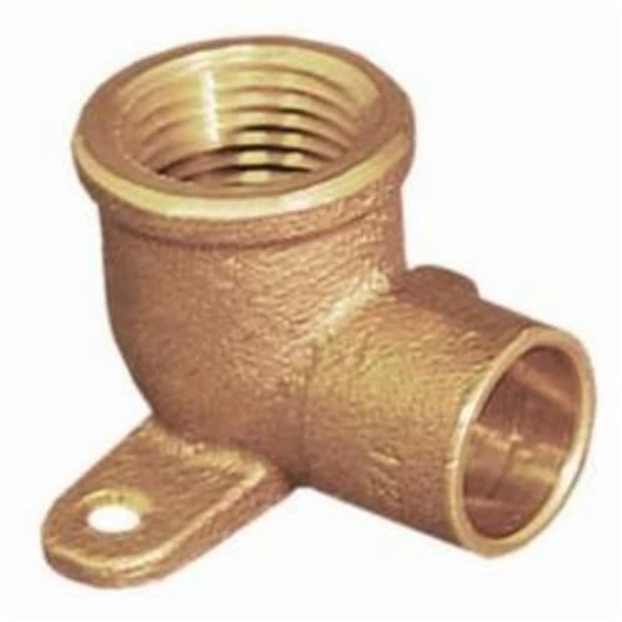 Drop Ear 90 deg Elbow, 1/2 x 3/8 in, C x FNPT, Copper