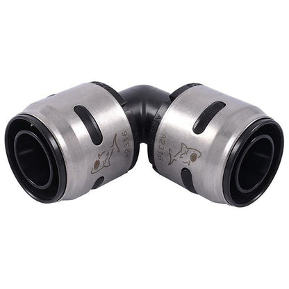 90 deg Elbow, 1 in, Push, Plastic