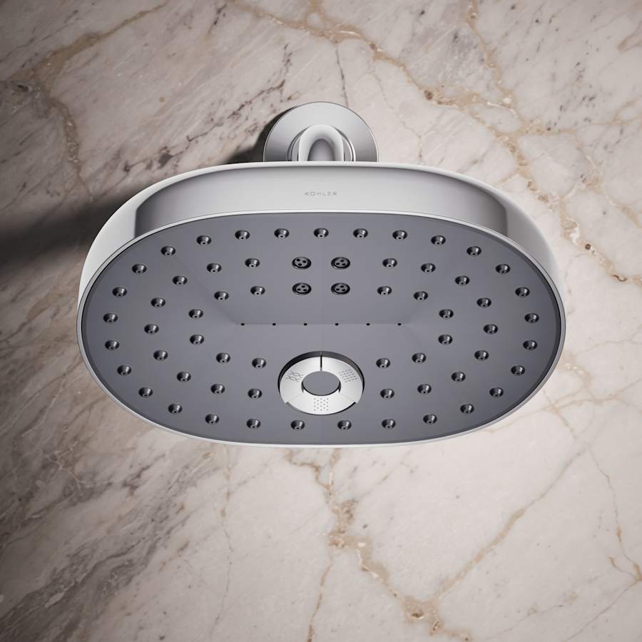 Statement 2.5 GPM Multi Function Shower Head with MasterClean Sprayface and Katalyst Air Induction Technology