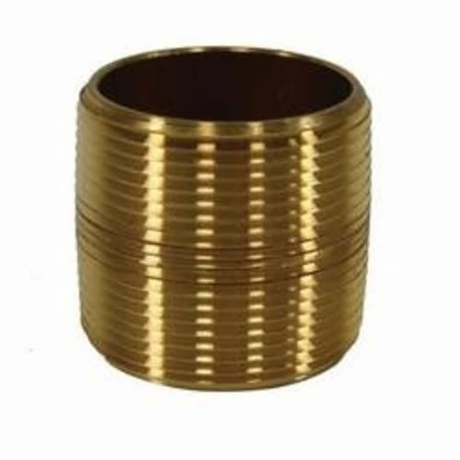Nipple, 2 in, Close L, MNPT, Brass