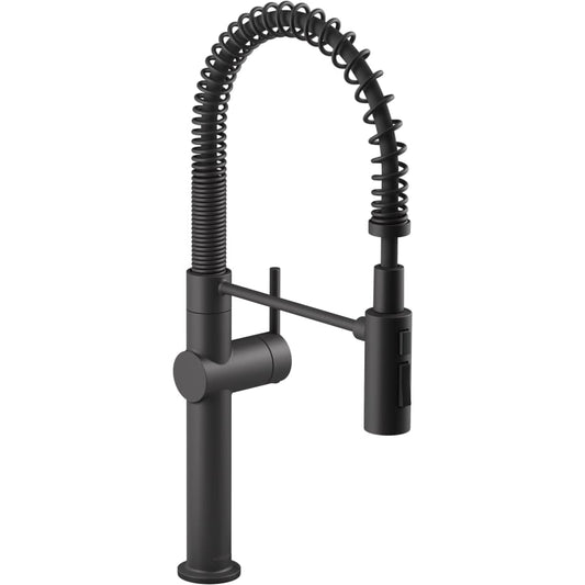 Crue 1.5 GPM Single Hole Pre-Rinse Pull Down Kitchen Faucet - Includes Escutcheon