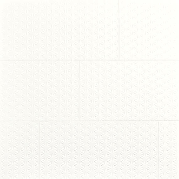 Luminique Arctic White Rectangle, Handcrafted 12X24 Glossy