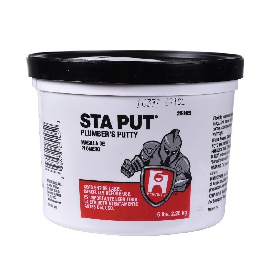 Sta Put® Plumber's Putty, 5 lb, Off-White