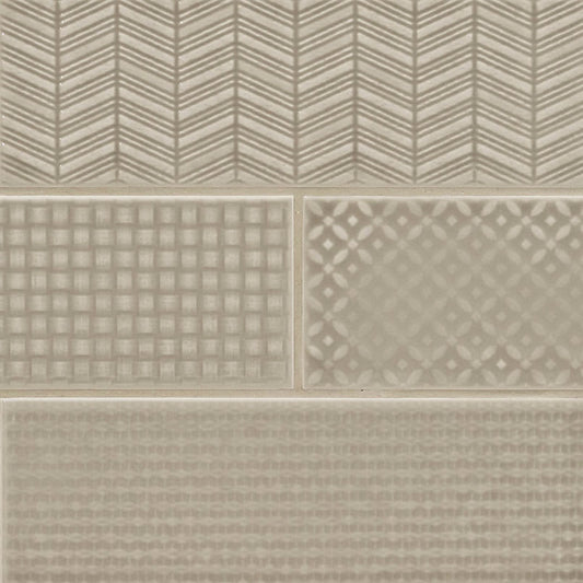 Urbano Warm Concrete 3d Mix Tile