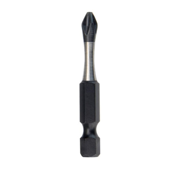 SHOCKWAVE™ Impact Power Bit, #2 Phillips® Point, 2 in OAL, 1/4 in, Steel