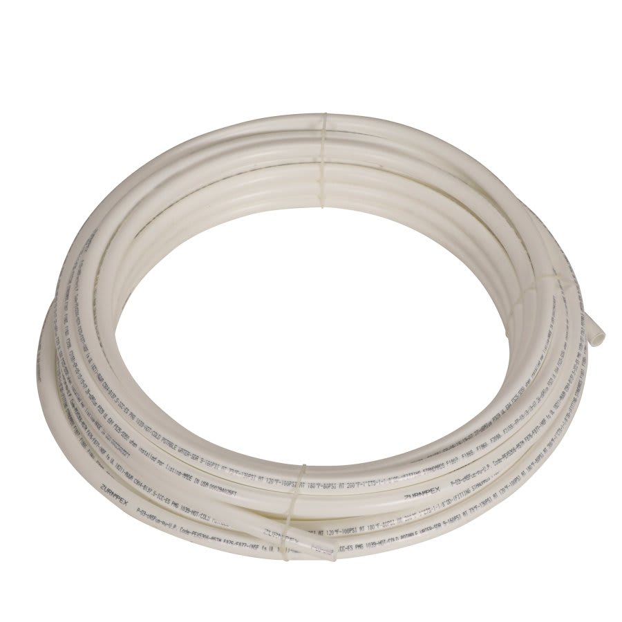 ZURNPEX® PEX Tube, 1 in, White, 100 ft L