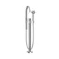 Axor One Floor Mounted Tub Filler with 1.75 GPM Handshower Less Rough In - Engineered in Germany, Limited Lifetime Warranty