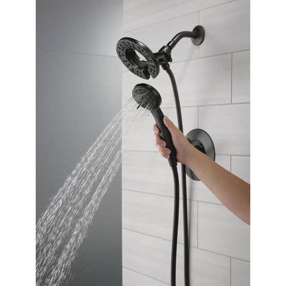 Arvo In2ition 2-in-1 Rough-in Valve Included Single-Handle 4-Spray Shower Faucet 1.75 GPM in Matte Black