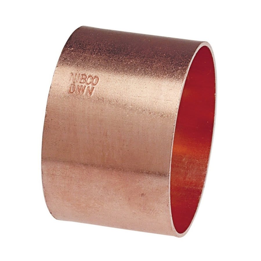 DWV No-Stop Coupling, 1-1/2 in, C, Copper