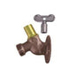 Loose Key Sill Cock, 1/2 in Inlet, FNPT, Rough Bronze