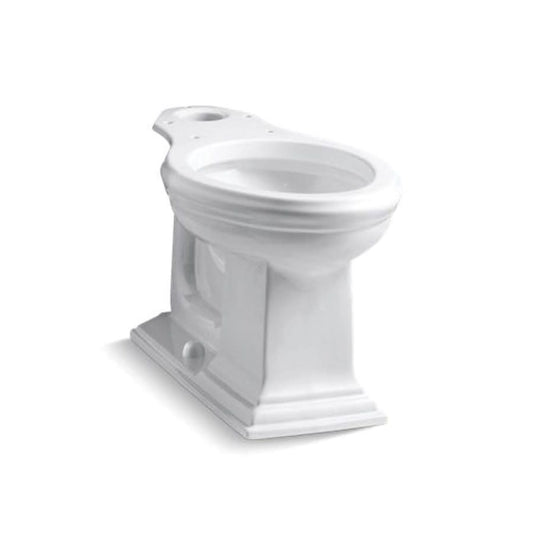 Memoirs® Toilet Bowl, Floor Mount, 12 in Rough, Elongated, White