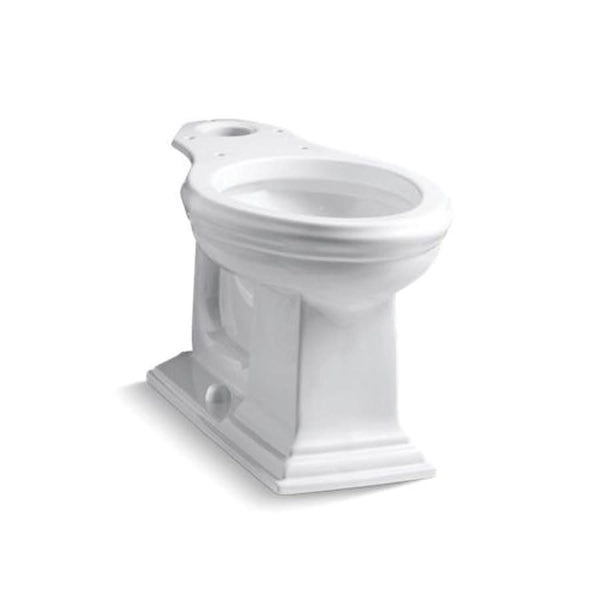 Memoirs® Toilet Bowl, Floor Mount, 12 in Rough, Elongated, White