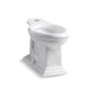 Memoirs® Toilet Bowl, Floor Mount, 12 in Rough, Elongated, White