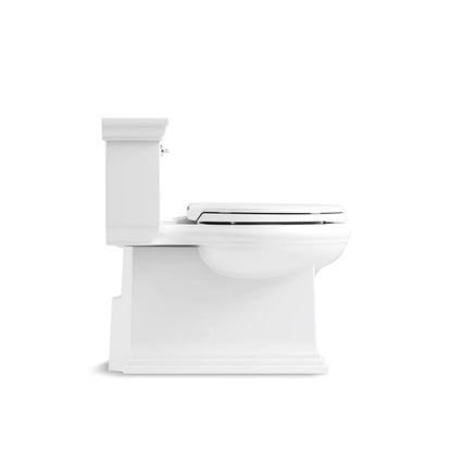 Memoirs 1.28 GPF Compact Elongated One-Piece Comfort Height Toilet with AquaPiston and Glenbury Quiet-Close Seat Included