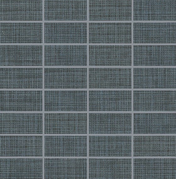 Fabric Art Modern Textile Midnight Blue Straight Joint 1X3 Matte