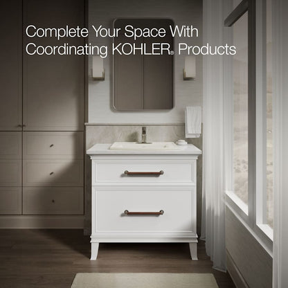 Archer 22-5/8" Drop In Bathroom Sink with 3 Holes Drilled and Overflow
