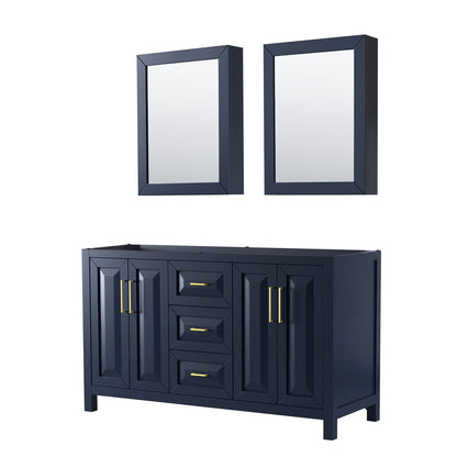 Daria Double Bathroom Vanity - 59W x 35H x 21.5D
