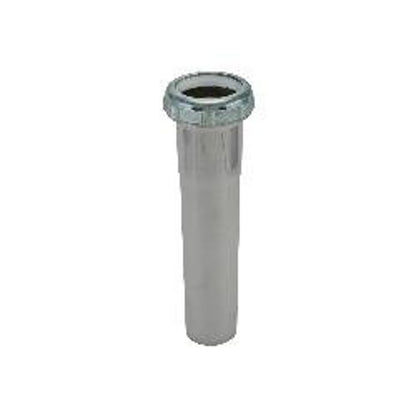 Tubular Extension, 1-1/2 in, Tube x Slip Joint, 20 ga, Chrome
