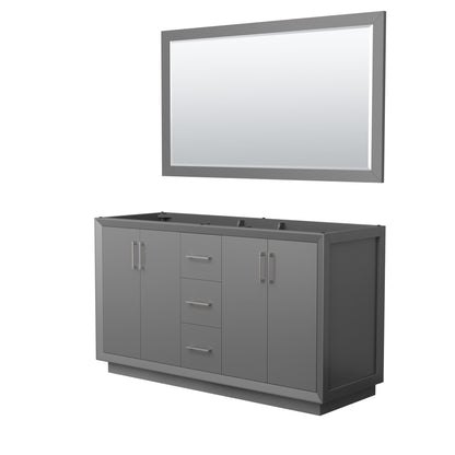Strada Double Bathroom Vanity - 59.25W x 34.25H x 21.75D