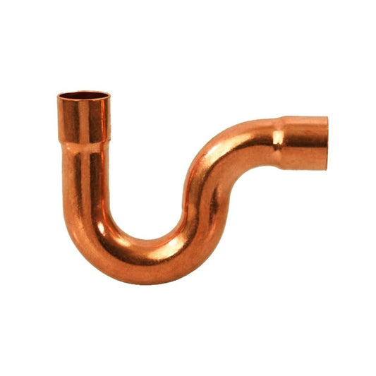 Short Pattern Suction Line P-Trap, 3/4 in, C, Copper