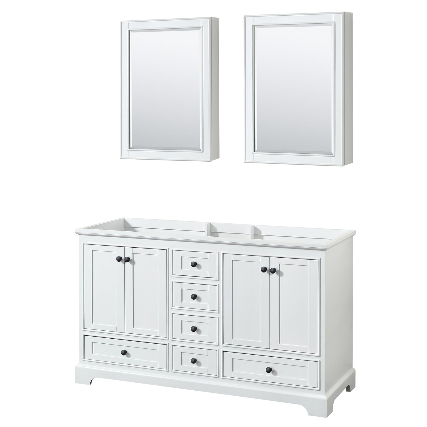 Deborah Double Bathroom Vanity - 59.25W x 34.25H x 21.5D
