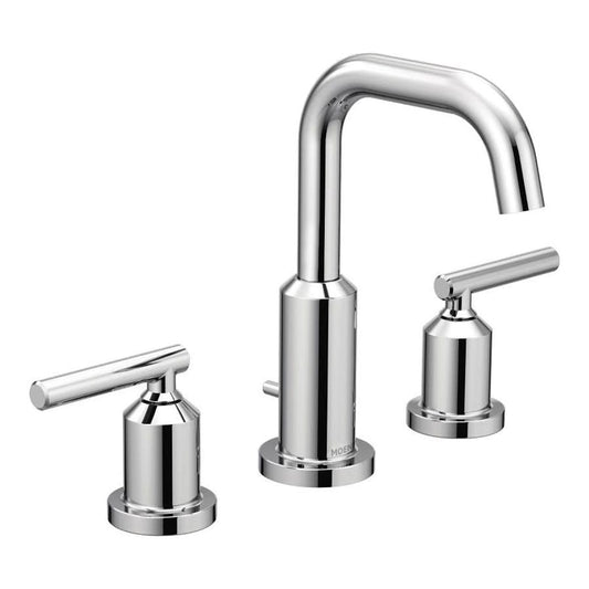 Gibson™ Widespread Lavatory Faucet, ADA, 2 Handle, 3-Hole, 1.2 gpm, Polished Chrome