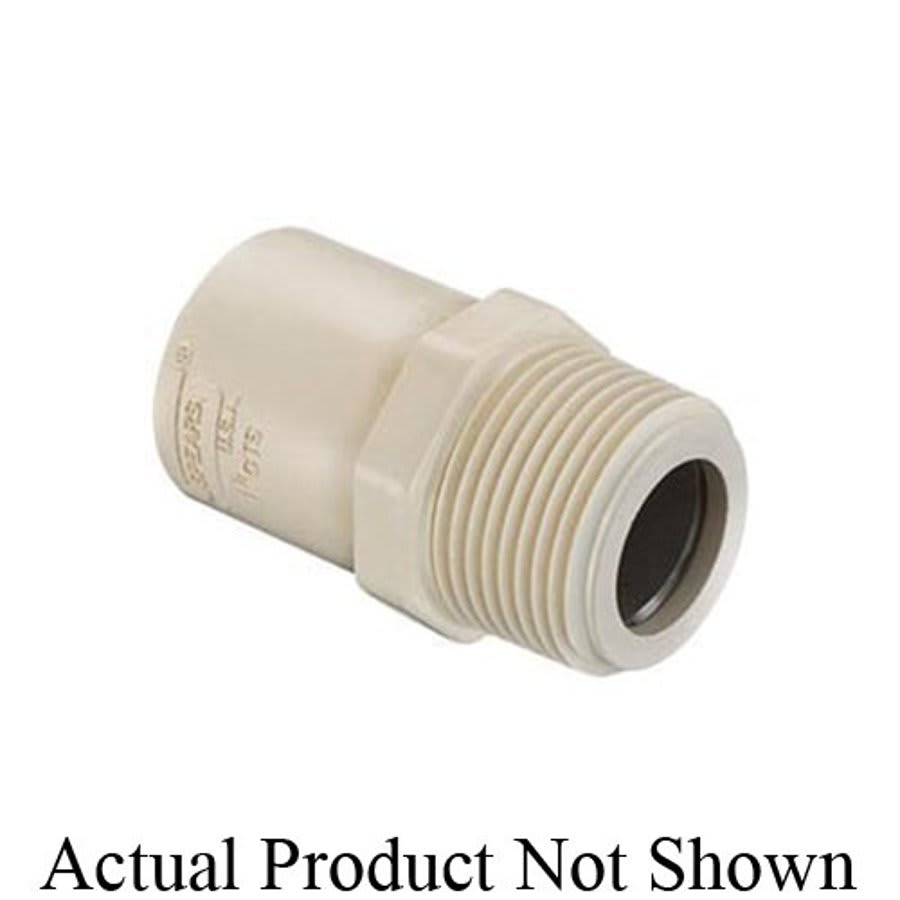 Male Adapter, 1 in, Socket x MNPT Stainless, SCH 40/STD, CPVC