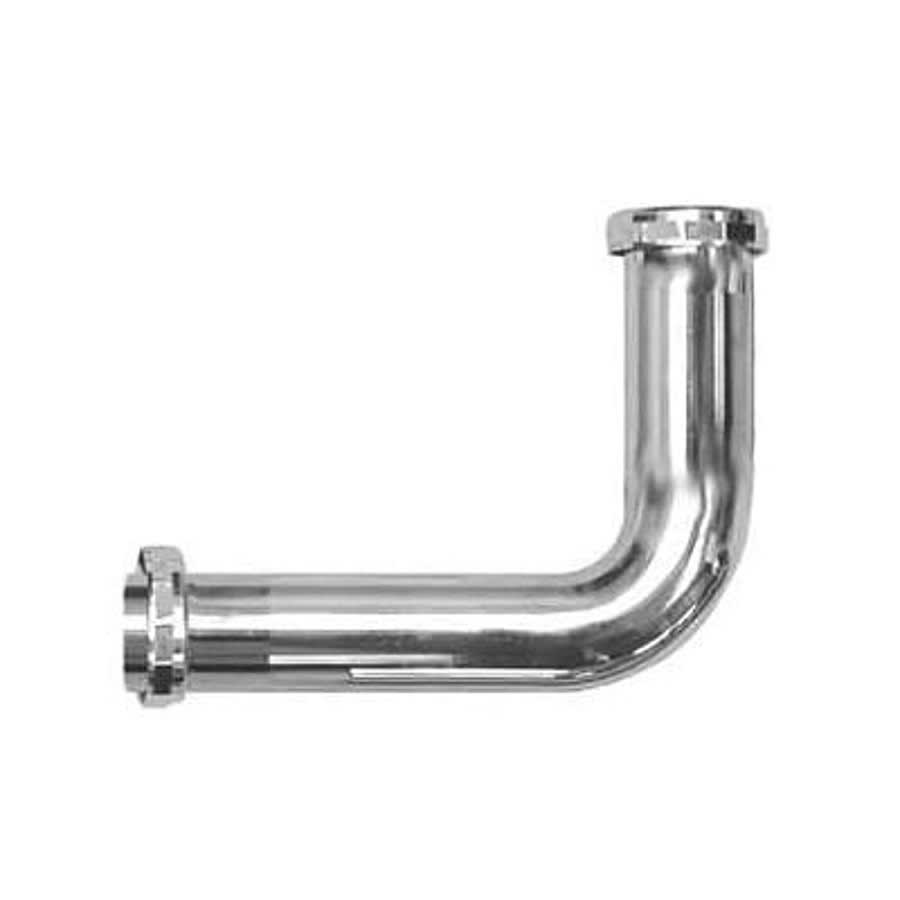 90 deg Tubular Flush Elbow, 2 in, 20 ga, Chrome