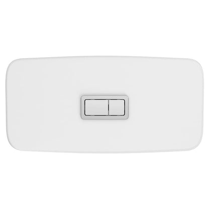 Eurocube® Toilet Tank, Bowl Mount, 12 in Rough, Top Push Button, 1/1.28 gpf Dual Flush, Alpine White