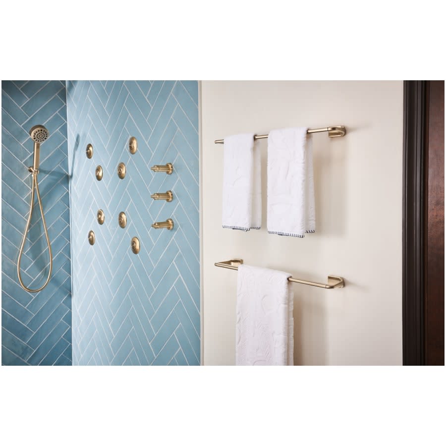 Levoir 1.75 GPM Multi Function Hand Shower Package with H2Okinetic Technology - Includes Hose, Holder and Wall Supply