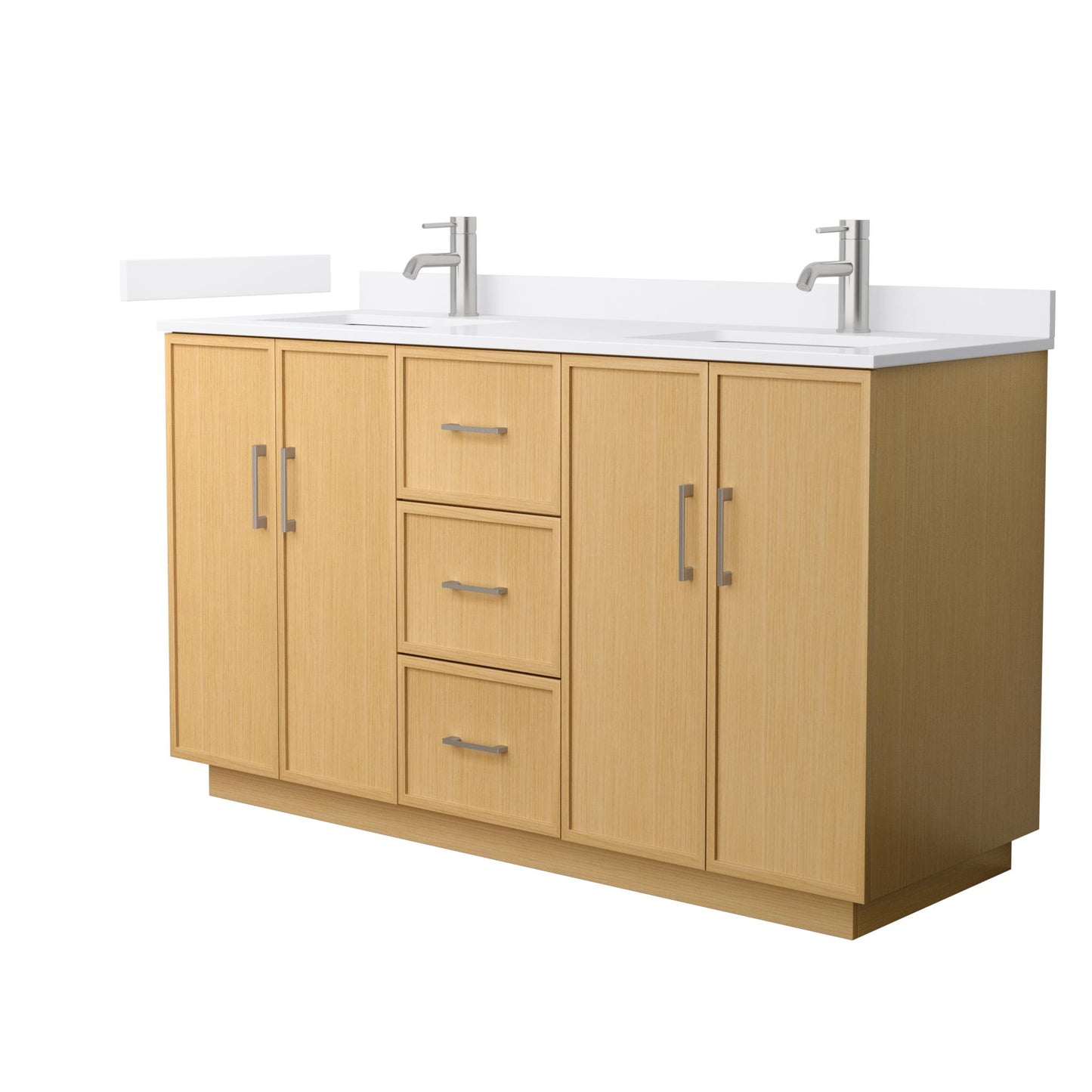 Elan Double Bathroom Vanity with Toe Kick - 60W x 35H x 22D