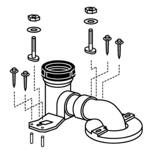 10" Unifit Rough In Installation Kit for Toto Toilets