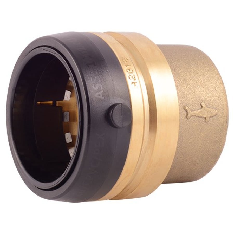 Cap, 1-1/2 in, Push, Brass