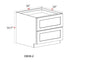 Farm Sink Base Cabinet- 36"W x 34- 1/2"H x 24"D