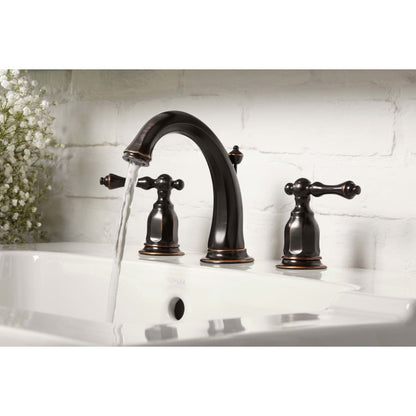 Kelston Widespread Bathroom Faucet with Ultra-Glide Valve Technology - Free Metal Pop-Up Drain Assembly with purchase