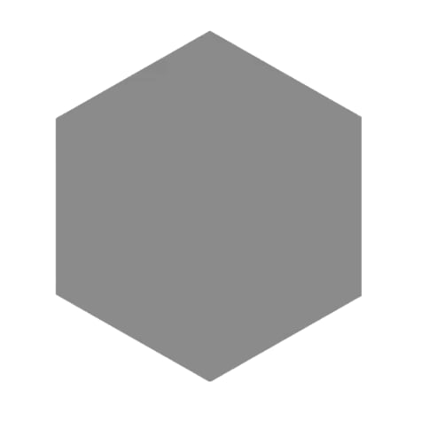 BLOCK HEXAGON ACERO MATTE 5X6