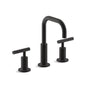 Purist® Widespread Lavatory Faucet, ADA, 2 Handle, 3-Hole, 1.2 gpm, Matte Black