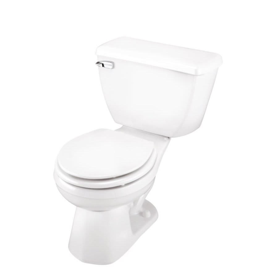 Ultra Flush® Toilet Bowl, Floor Mount, 12 in Rough, Round, White