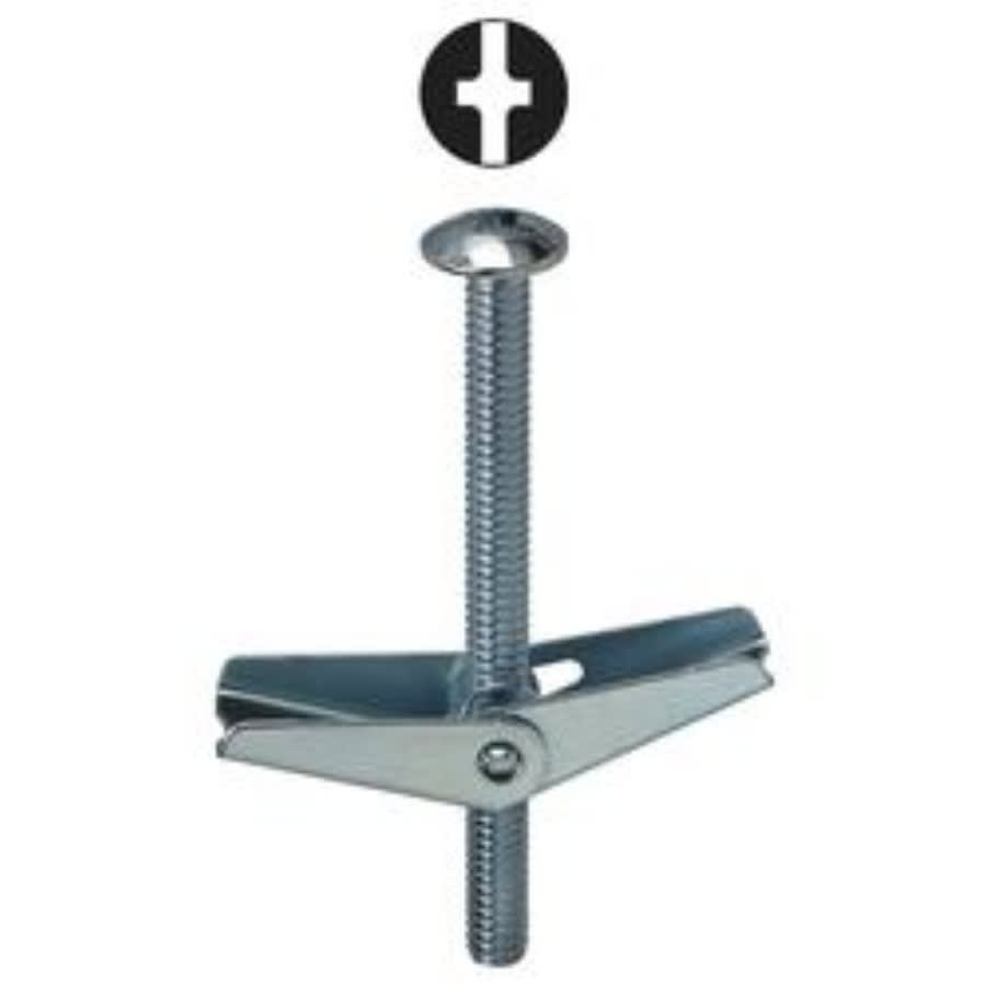 Toggle Anchor, 1/4 in, 3 in L, Electrogalvanized