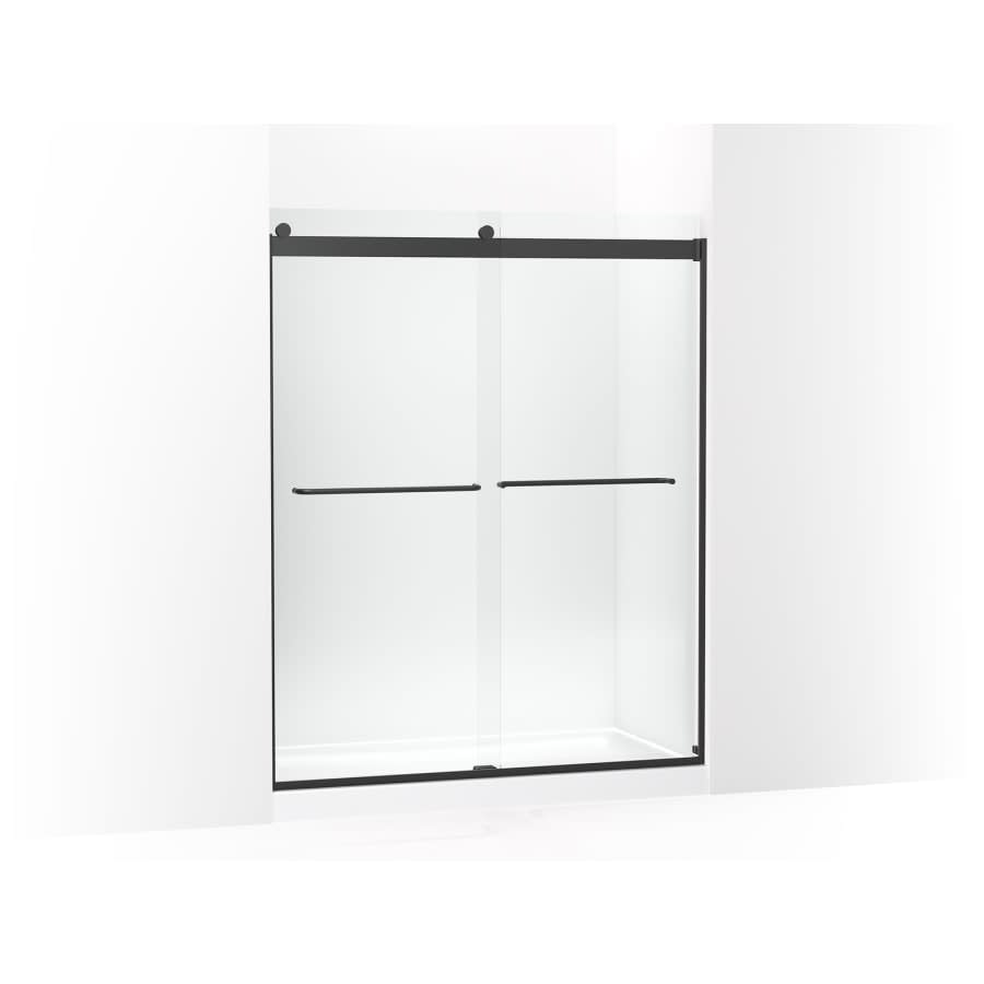 Levity 74" High x 59-5/8" Wide Bypass Frameless Shower Door with Clear Glass