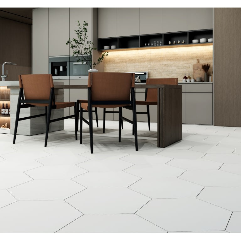 RHYTHM HEX WHITE 19X22