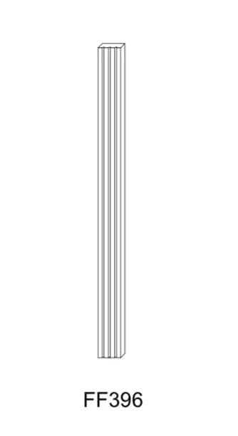 Fluted Tall Filler - 3"W * 96"H * 3/4"D