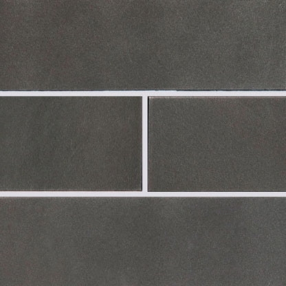 Metallic Gray Glass Subway Tile 4x12