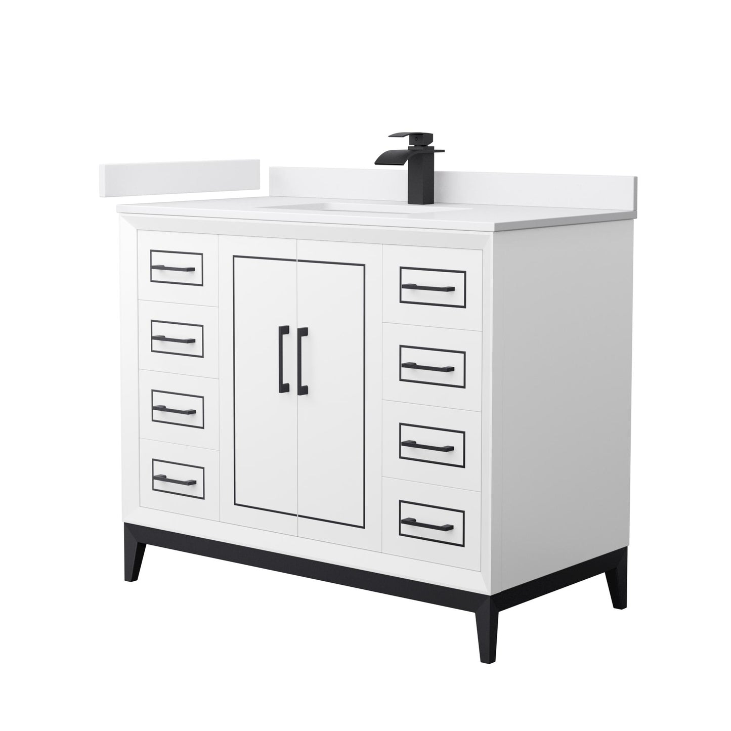 Marlena Single Bathroom Vanity - 42W x 35.25H x 22D