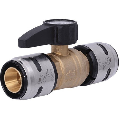 1-Piece Ball Valve, 1 in, SB, Full Port, Brass Ball, Brass