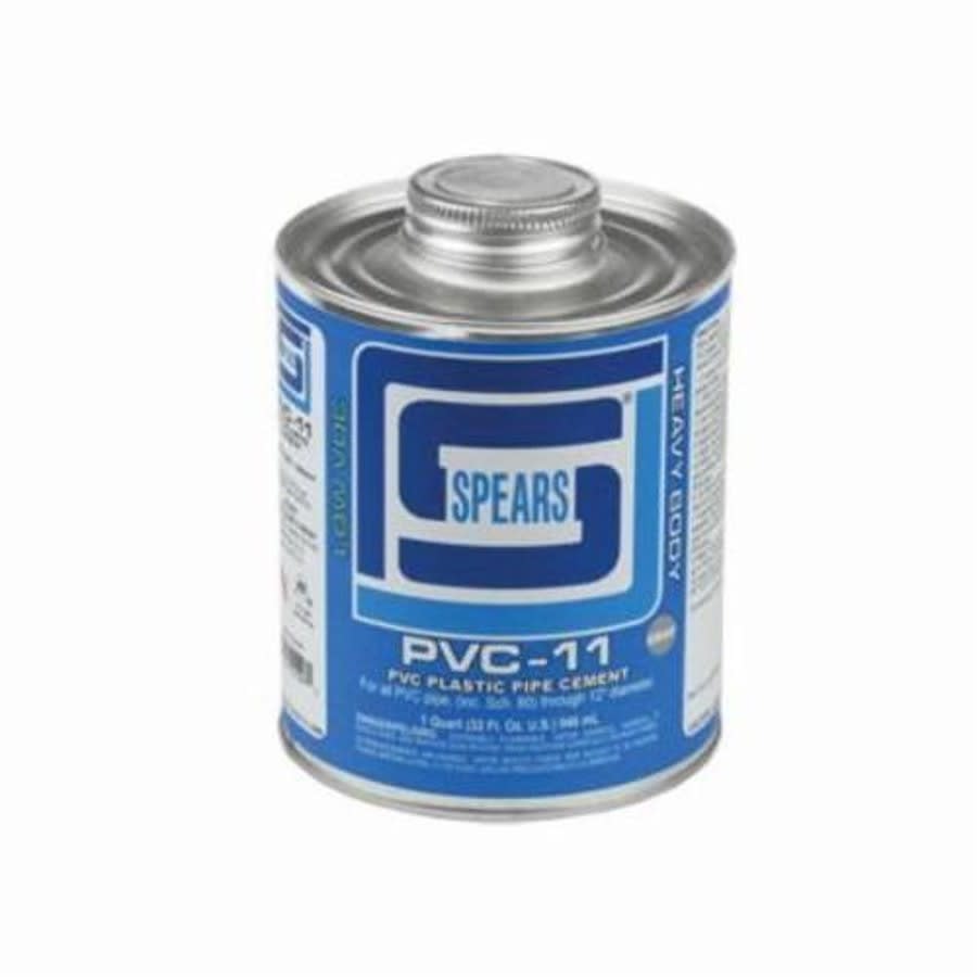 PVC-11 Heavy Body Cement, 1 qt, Gray, For PVC