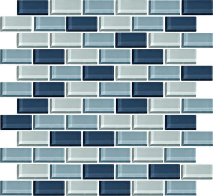 Color Wave Winter Blues Straight Joint 1X1 Glass
