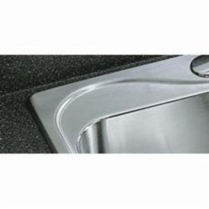 Southhaven® Double Bowl Kitchen Sink, Top Mount, 33 x 22 in, 7 in Bowl Depth, 4-Hole, 20 ga Satin Steel, Stainless