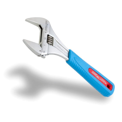 8 in, Adjustable Wrench, Wide Azz®, Chrome, Code Blue®